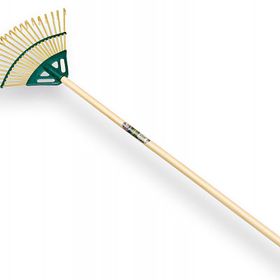 Gazonhark Poly Bamboe 18" Groen + steel 120 cm