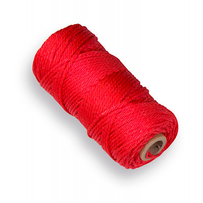 Metselkoord rood PP klos 50 meter.