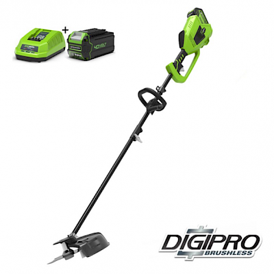 Greenworks grastrimmer en bosmaaier met D-grip